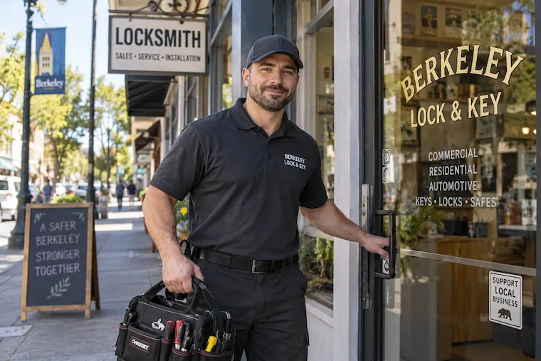 Commercial locksmith service for business doors and locks in Berkeley